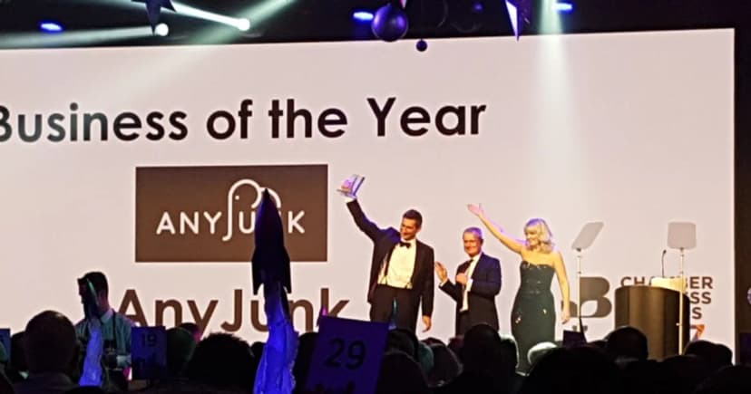 AnyJunk Wins Overall ‘Business of the Year’ at British Chambers of Commerce Awards 2017