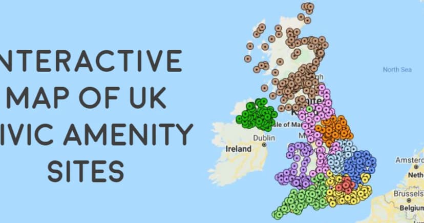 Map of UK Civic Amenity Sites
