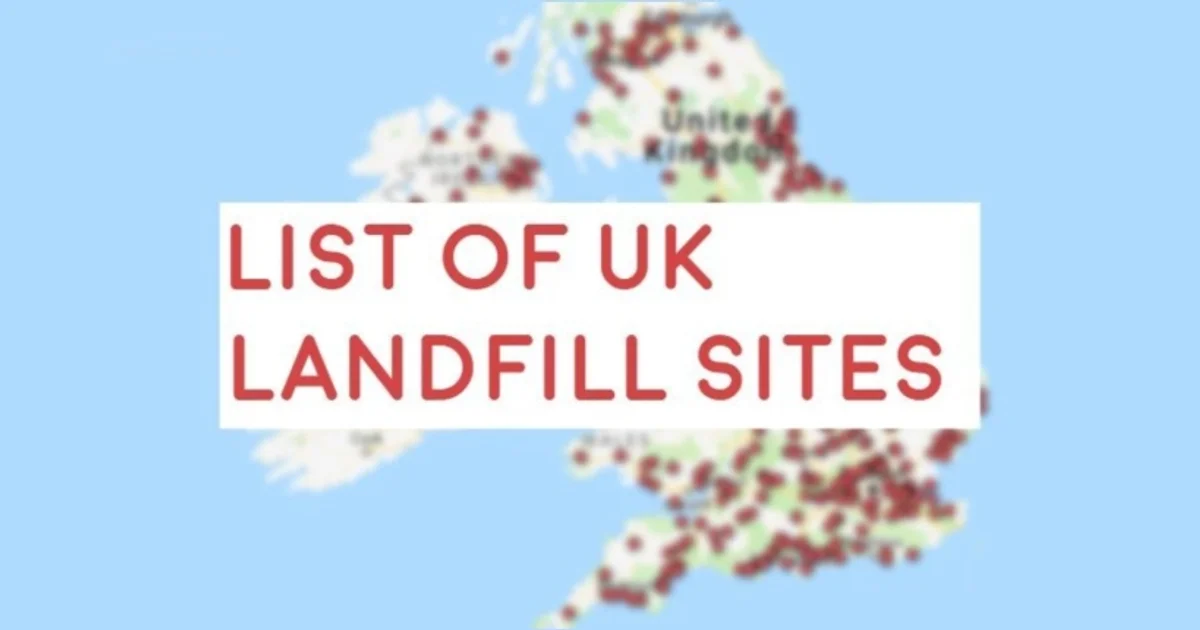 Map of UK Landfill Sites